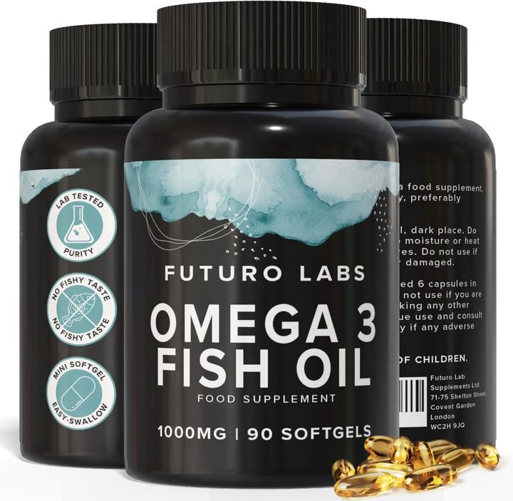 Futuro Labs Omega 3 Fish Oil, 90 mini softgel bottle